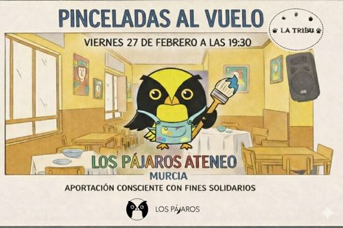 Pinceladas al Vuelo - Aportación consciente con fines solidarios

Se ve un dibujo de un pájaro amarillo y negro con un pincel de pintura y de fondo un restaurante.