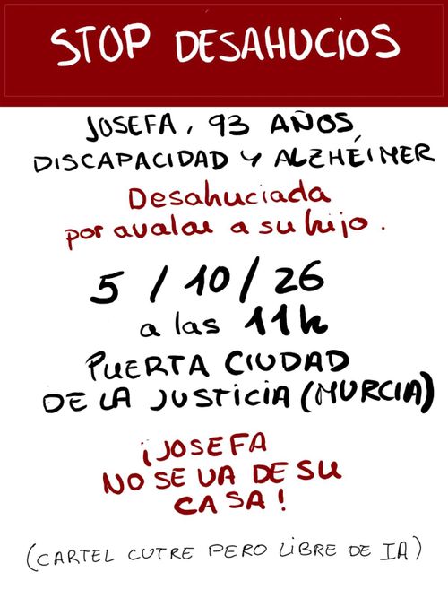 Urgente - Desahucio Josefa