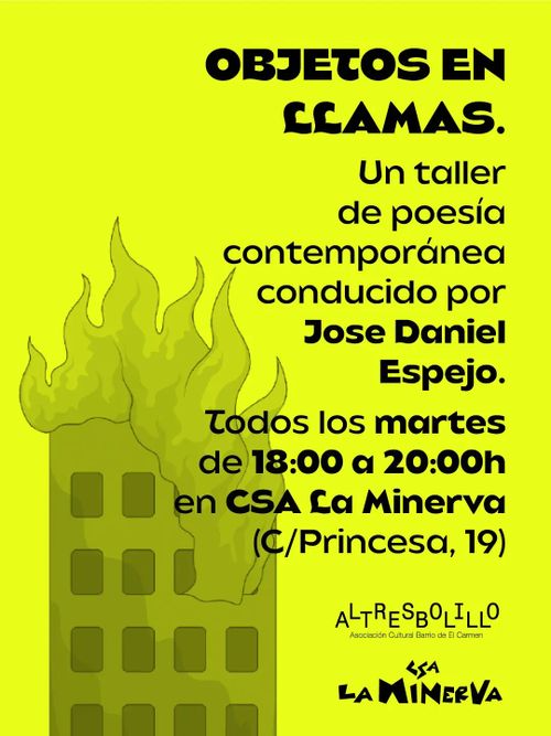 OBJETOS EN LLAMAS 🔥✍🏽 - Taller de poesía